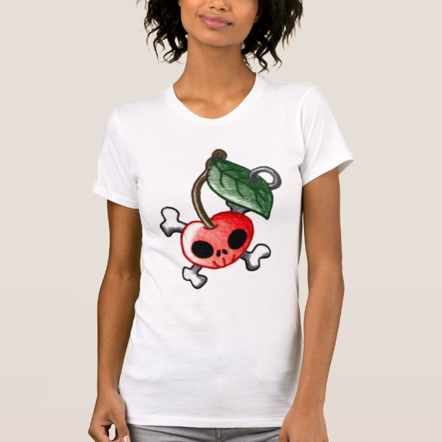 Körsbärsröd tatueringT-tröja Tee (Framsida)