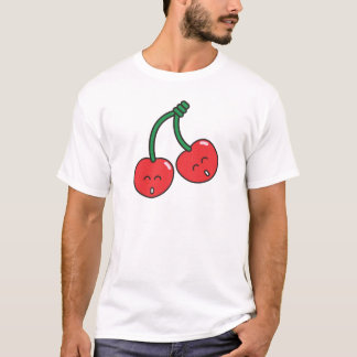 Körsbärsröd twillingar t-shirt