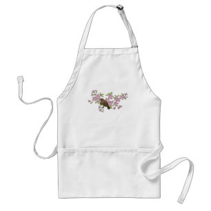 Körsbärsröda blommar förkläde