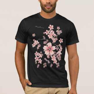 Körsbärsröda blommar t shirt
