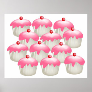 Körsbärsröda bullar poster