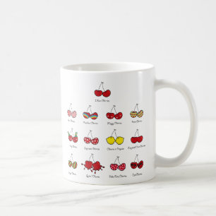 Körsbärsröda roliga komiska roliga uppnosiga r kaffemugg