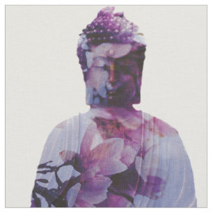 Körsbärsrött blommarBuddha tyg