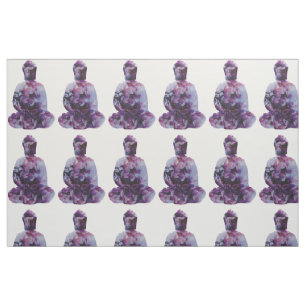 Körsbärsrött blommarBuddha tyg