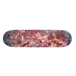 Körsbärsrött blommardäck old school skateboard bräda 18 cm