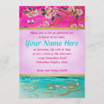 Körsbärsrött blommargrenSakura vatten skvalpar