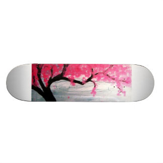 Körsbärsrött blommarträd skateboard bräda 20 cm