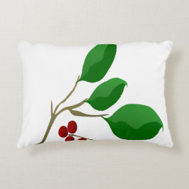 Körsbärsrött lagrar prydnadskudde