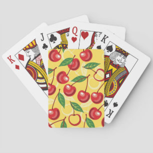 Körsbärsrött mönster casinokort