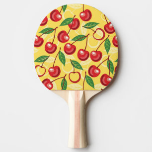 Körsbärsrött mönster pingisracket