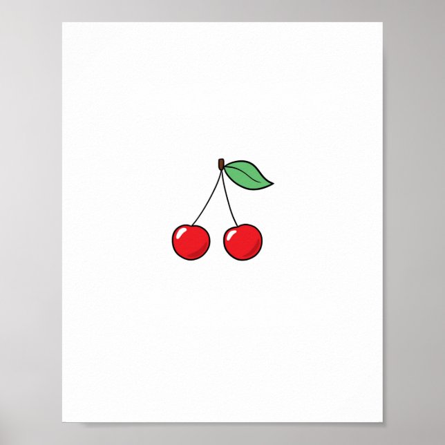 Körsbärstema, körsbärsdesign poster (Framsidan)