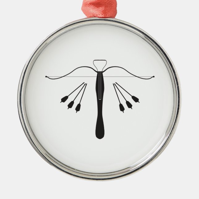 Korsben och bultar som är inställda i Silhouette Julgransprydnad Metall (Framsidan)