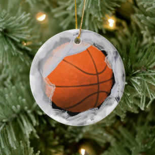 Körsboll Julsouvenir Julgransprydnad Keramik