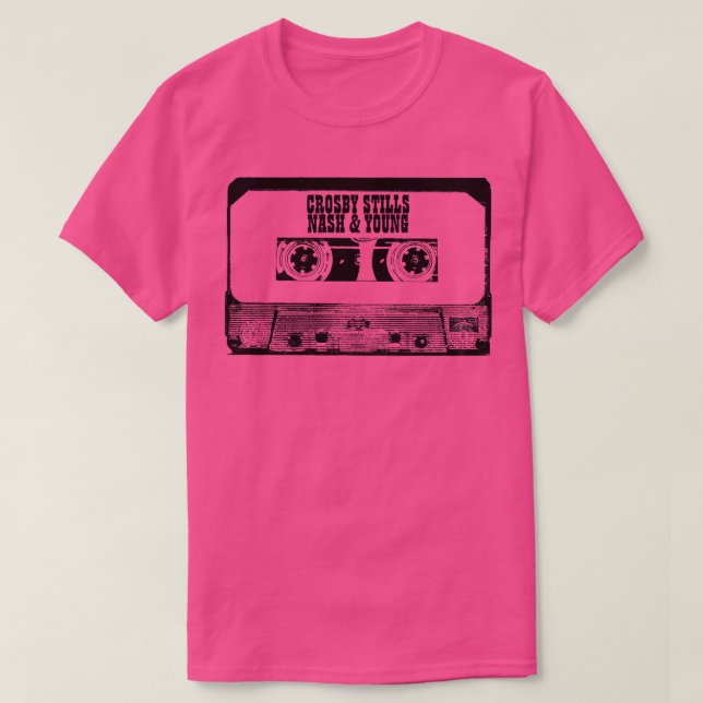 Korsby Sstilla Nash Young Cassette-band T Shirt (Design framsida)