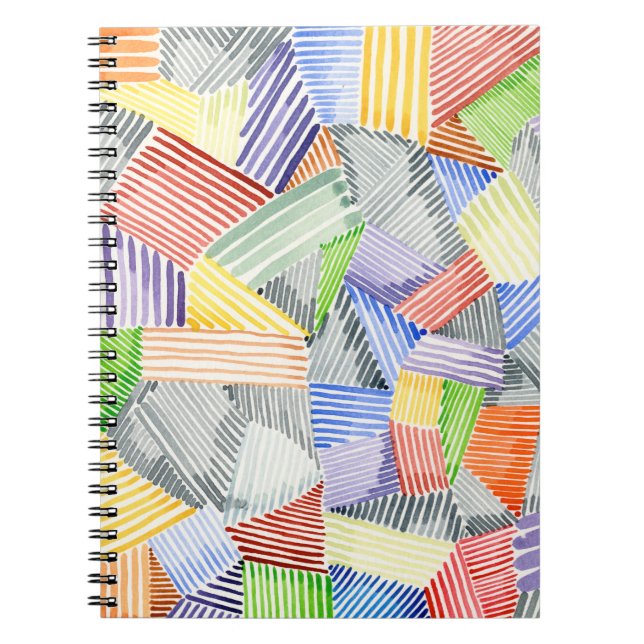 Korsdragd Quilt I Anteckningsbok (Framsidan)