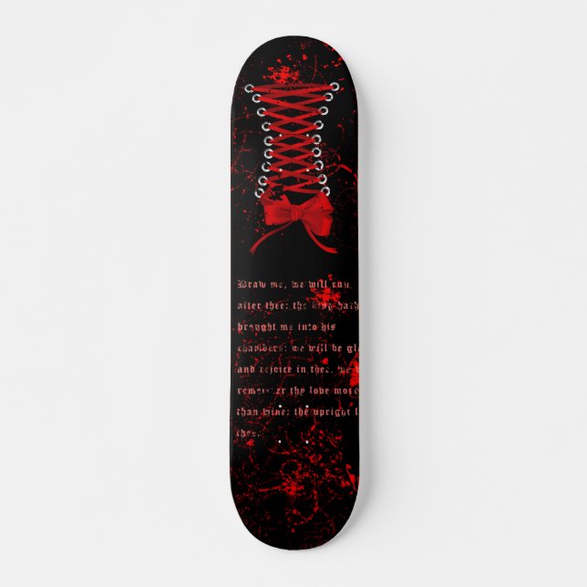 Korset Goth/Punk Skateboard Bräda 20 Cm (Framsida)