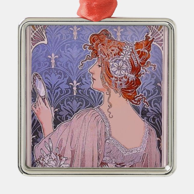 Korseted Woman Metall Ornament (Framsidan)