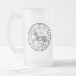 Korsfarar Tempelriddare Knights sigill logotyp Deu Frostat Ölglas