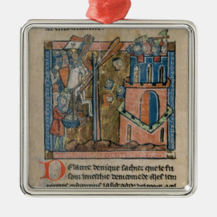 Korsfarare bombarderar Nicaea med huvud i 1097 Julgransprydnad Metall