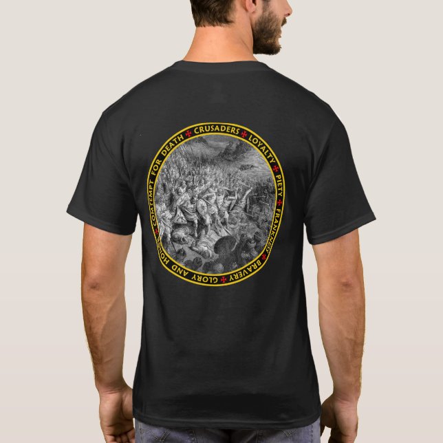 Korsfarare på striden V1 T Shirt (Baksida)