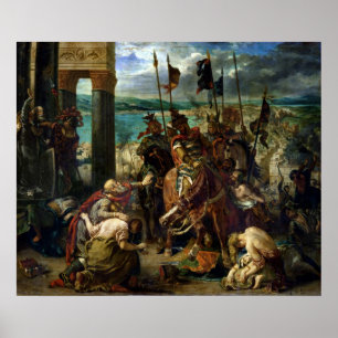 Korsfarare tillträde in i Constantinople Poster