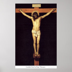 Korsfäst Kristus av Diego Velazquez Poster