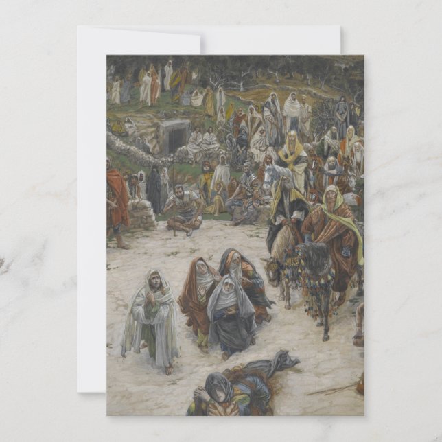 korsfästelse från kor James Tissot Inbjudningar (Framsida)