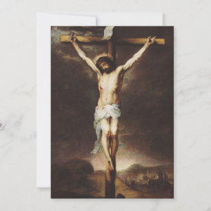Korsfästelsen av Bartolome Esteban Murillo Julkort