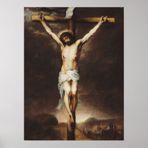 Korsfästelsen av Bartolome Esteban Murillo Poster