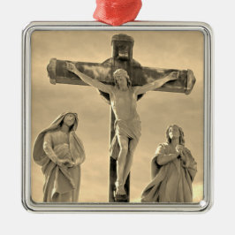 Korsfästelsen av Kristus  Julgransprydnad Metall