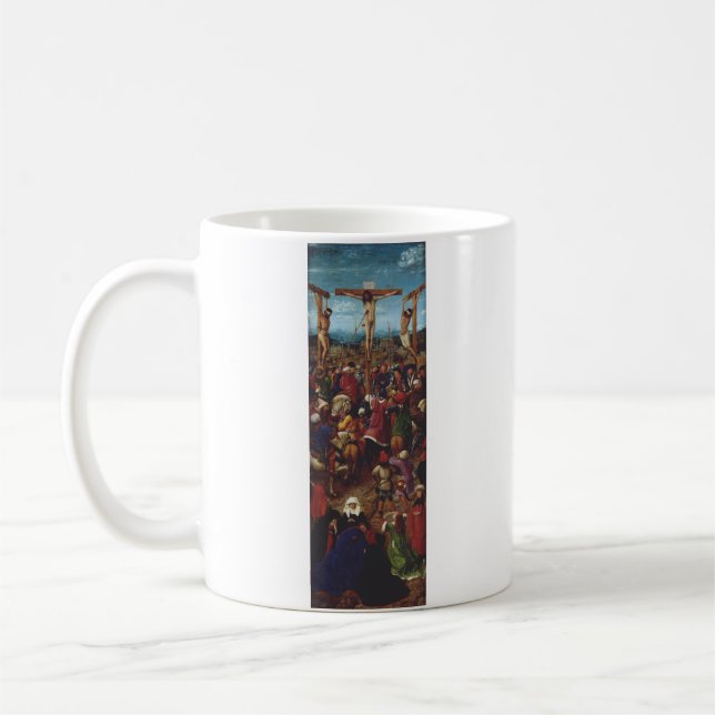 Korsfästelsen av Van Eyck Kaffemugg (Vänster)