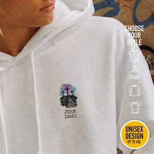 Korsfästelsen Golgata det är fullbordat Modern kri Hoodie