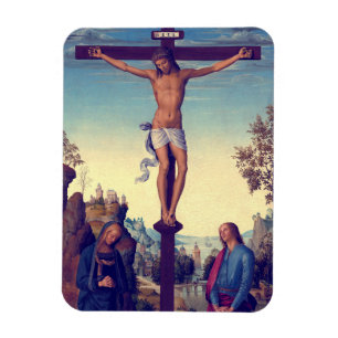 Korsfästelsen med Jungfru Maria av Pietro Perugino Magnet