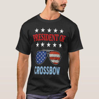 Korsgående tillbehör USA flagga Crossbow Ssticknin T Shirt