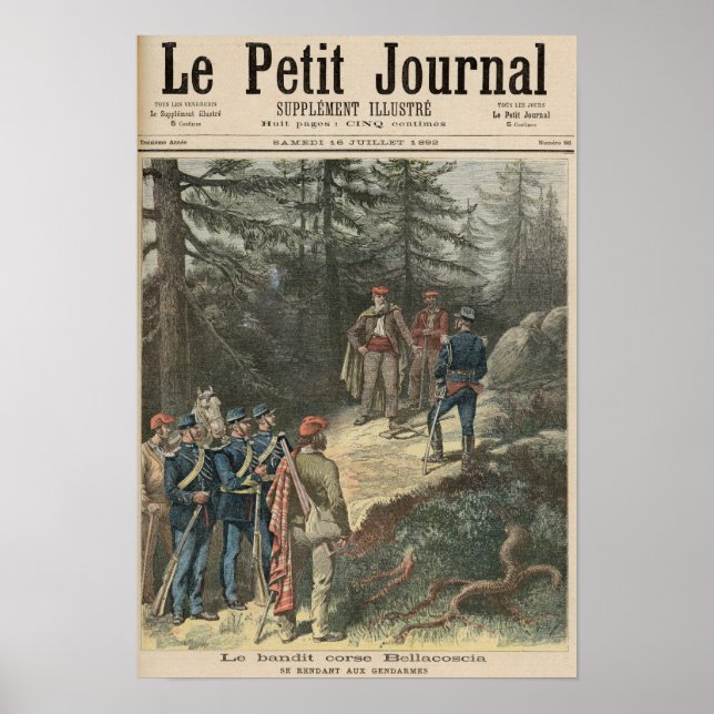 Korsika Bandit Jacques Bellacoscia Poster (Framsidan)