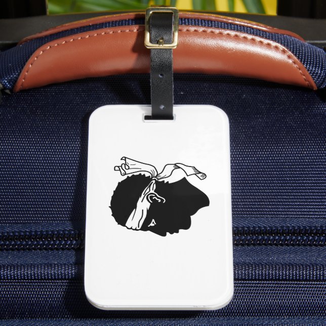 Korsika Flagga Bagagebricka (Framsida Insitu 2)