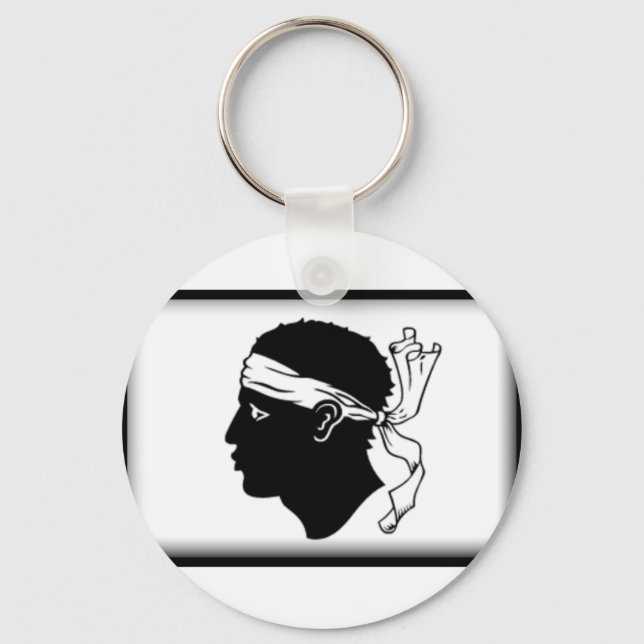 Korsika Flagga Nyckelring (Framsida)