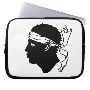 Korsika, Frankrike Flagga Laptop sleeve