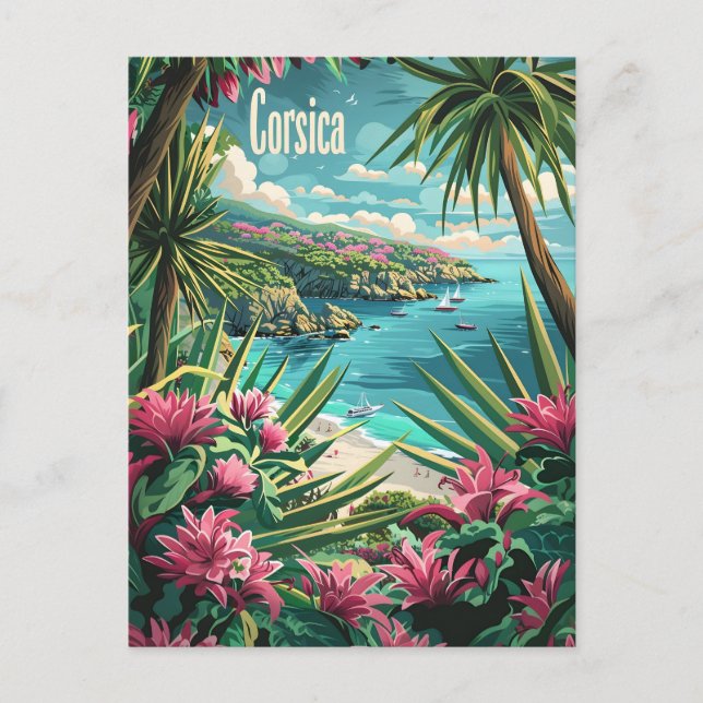 Korsika Frankrike Vykort (Framsida)