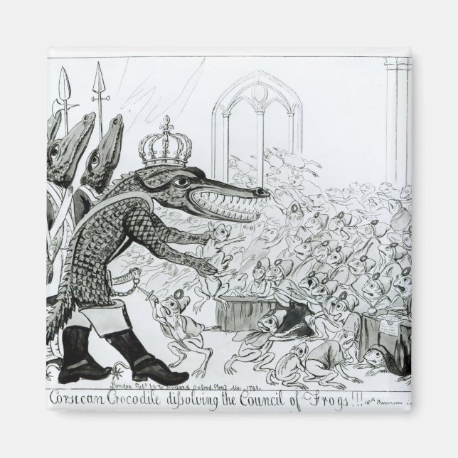 Korsika krokodil magnet (Framsidan)