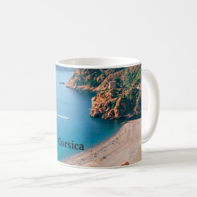 Korsika, Medelhavsö,  Kaffemugg (Framsida höger)