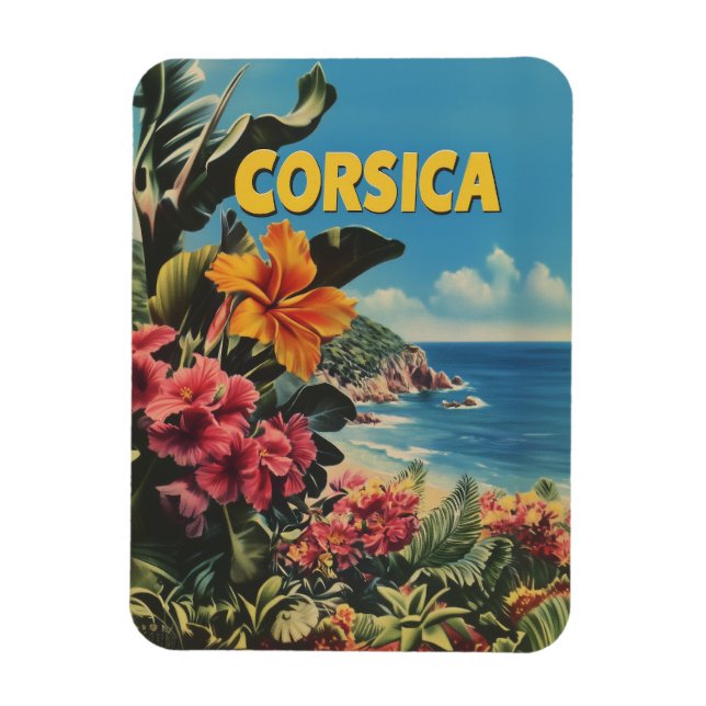 Korsika Vintage Magnet (Vertikal)