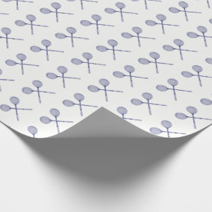 Korslagda squashracketar Blåa Presentpapper