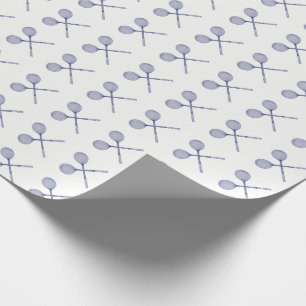 Korslagda squashracketar Blåa Presentpapper