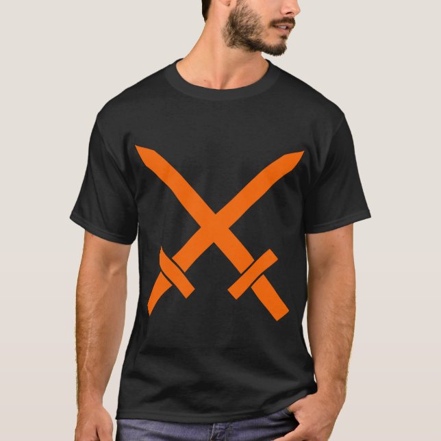 Korslagda svärd t shirt (Framsida)