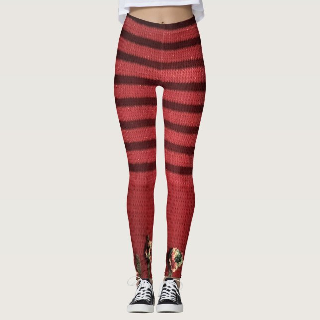 Korsmönster Leggings (Framsida)