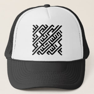 Korsmönstrad hatt keps