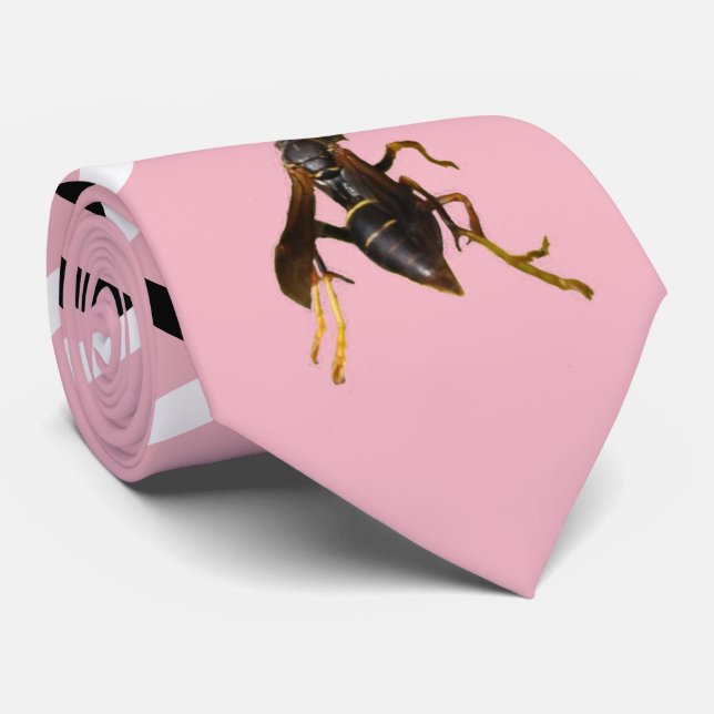 Korsmönstrad Tie för Wasp Slips (Rullad)