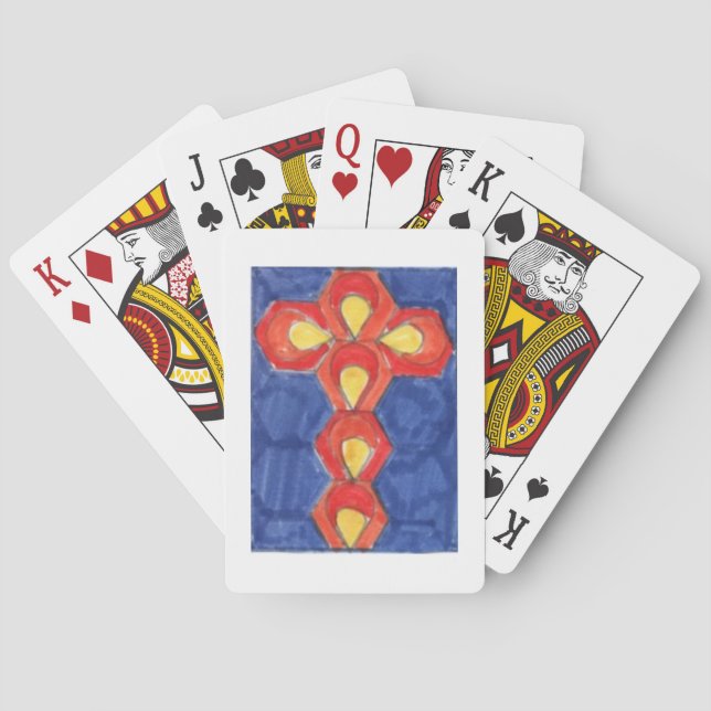 Korsmotivspelkort Casinokort (Baksidan)