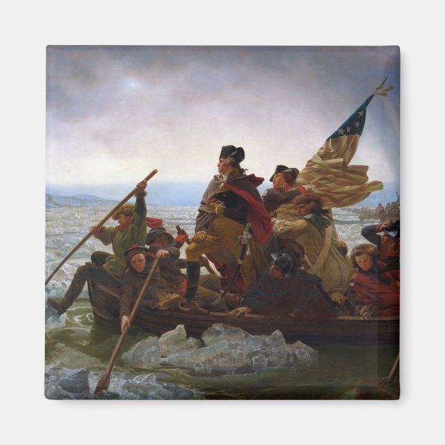 Korsning av floden Delaware, George Washington Magnet (Framsidan)